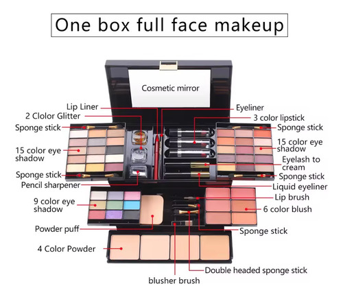 Set De Maquillaje Profesional/ Maleta 103 Tonos Envío Gratis