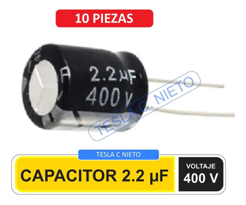 Capacitor 2.2uf 400v 10 Piezas Inversora Infra Actron