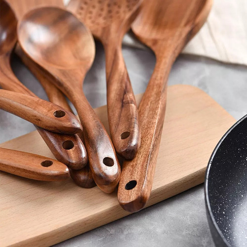 Utensilios De Madera Para Cocinar Juego De 10 Piezas