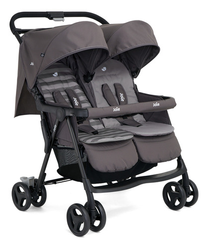 Cochecitos Bebes Mellizos Hermanitos Joie Infanti Aire Twin Color Dark pewter Color del chasis Negro