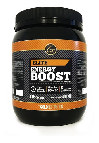 Energy Boost 1 Lb Gold Nutrition - Energía Cafeína + Taurina