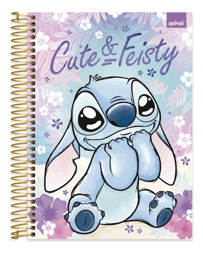 Caderno Universitário Stitch 15x 240 Folhas