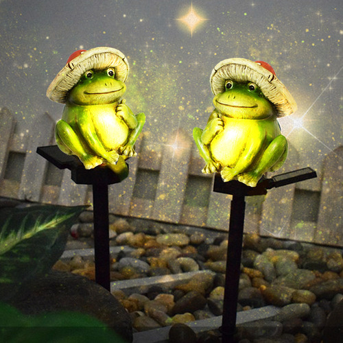 Luz Solar R Solar Frogs Para Decoración De Jardín Con Forma