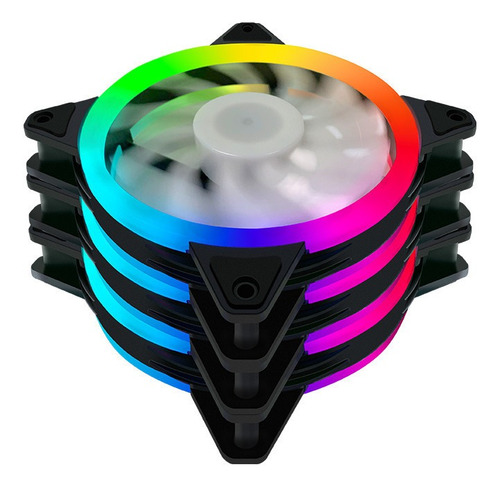 Kit 3 Cooler Colorful Led Argb Fan Cool Series 120mm Control