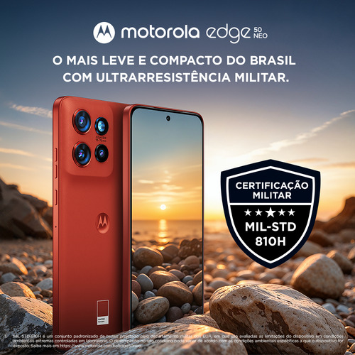 Smartphone Motorola Edge 50 Neo 5G, 256 GB, 16 GB (8 GB de RAM+8 GB de RAM Boost), cámara Sony Moto Ai Ultra Strength Military de 50 MP, modelo Mocha Mousse
