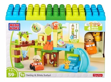 Mega Bloks Fisher Price Swingin Slide Jungle Envío Gratis