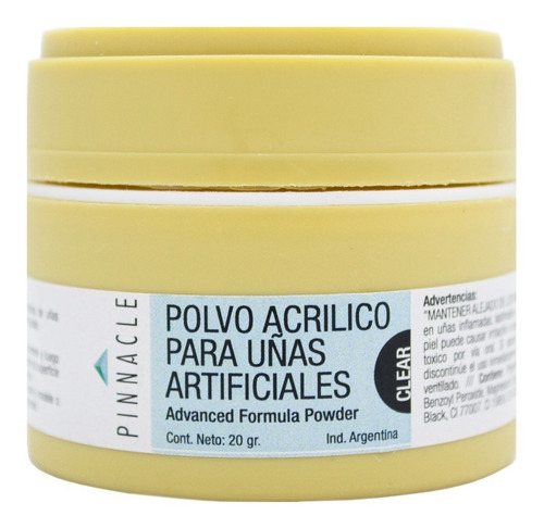 Pinnacle Advanced Formula Powder Clear Polvo Esculpir Uñas