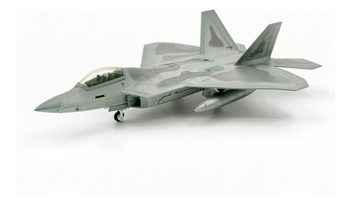 1: 100 F22 Fighter Aircraft Modelo Con Pantall Stand