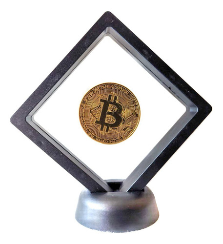 Moeda Bitcoin Física Decorativa Colecionador 100% Qualidade 