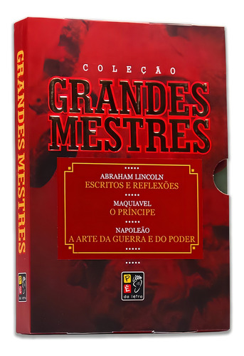 Box Grandes Mestres - Lincoln/maquiavel/napoleão - 3 Livros