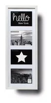 Comprar Set 3 Portarretratos Madera Múltiple 23x65 Cm 4 Fotos 13x18