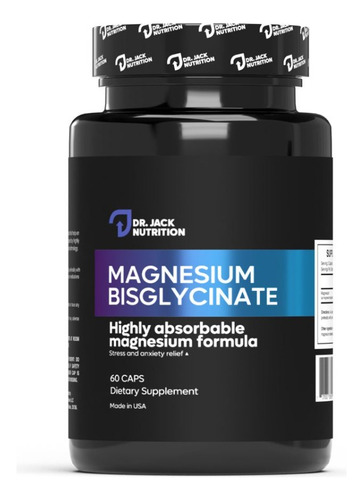 Bisglicinato De Magnesio 400mg - 60 Caps | Dr Jack Nutrition