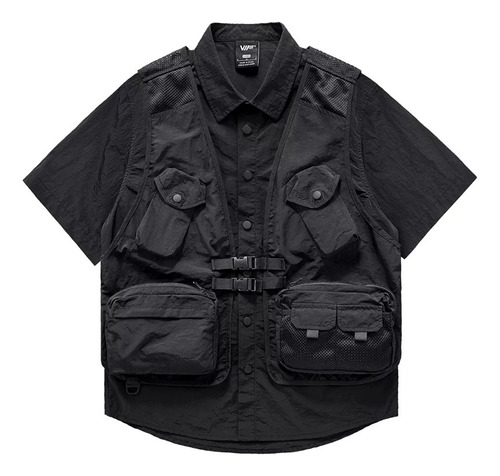 Camisas Techwear Cargo Para Hombre  Hi Tactical  Ropa De Tra