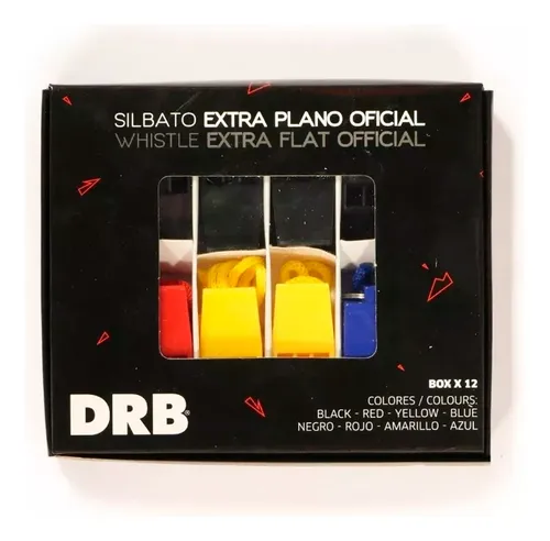 Kit Arbitro Futbol Banderines + Silbato Extra Plano Pvc Juez