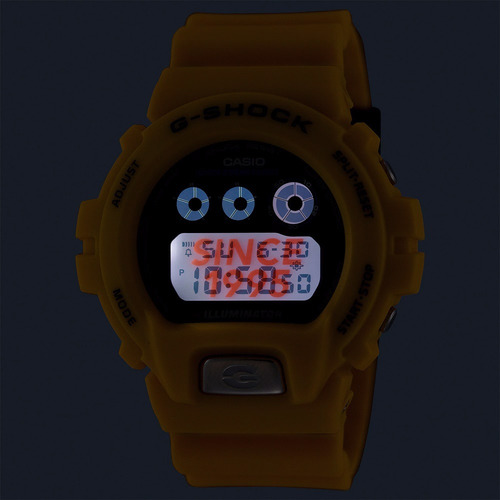 Reloj Casio G-shock Dw-6900tr-9dw-6900tr-9cr Correa Amarillo Bisel Amarillo Fondo Amarillo/amarillo