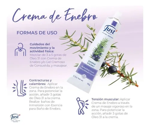 Crema De Enebro Just, 96 Grs Enebro