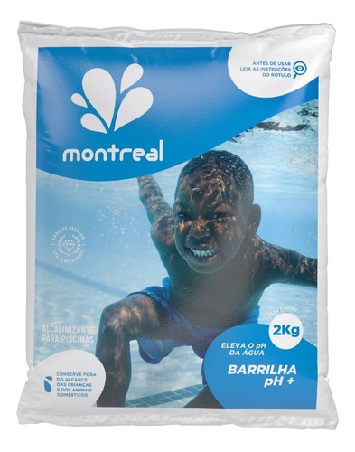 Barrilha Ph+ De 2kg Para Limpeza De Piscina De Fibra