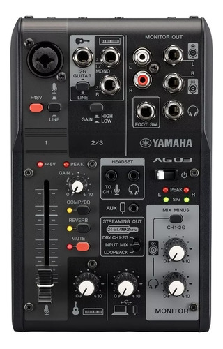 Mesa De Som E Interface Yamaha Ag03 Mkii | Gamers | Live