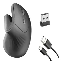 Comprar Mouse Inalambrico Vertical Ergonómico Recargable D6 1600 Dpi