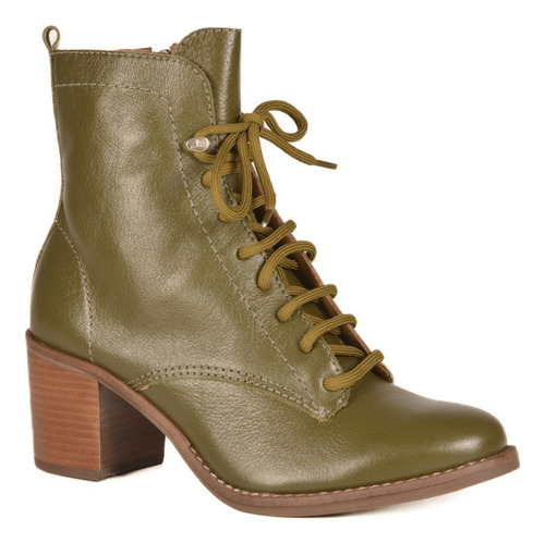 Bota Jorge Bischoff Verde Avocado Bloco Couro - J17225001004