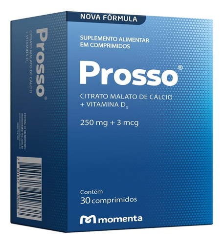 Prosso Citrato Malato De Cálcio + Vitamina D 30 Comp. Sem Sabor