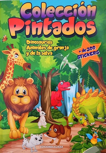 Libro Coleccion Pintados Premium Dinosaurios /animales De La