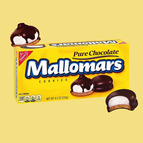 Galletas C/ Malvavisco Cubiertas Chocolate Mallomars Nabisco