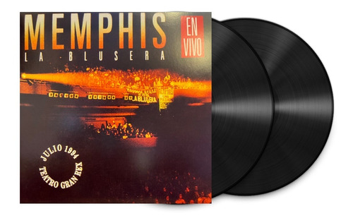 Vinilo Doble Memphis La Blusera En Vivo X2 Lp Album