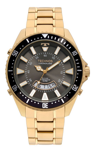 Relógio Masculino Technos Skydive Dourado T205ji/4c