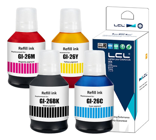 Botella De Tinta Compatible De Repuesto Canon Gi26 Gi26...