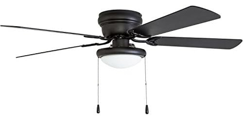 Ventilador De Techo West Hill Portage Bay Hugger 52 Negro Ma