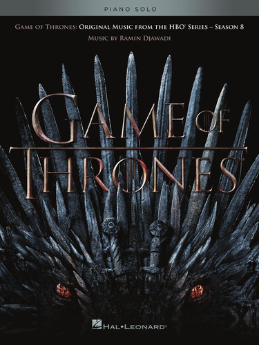 Partitura Piano Game Of Throne Season 8 Digital Oficial 2019