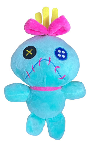 Peluche Trapo Lilo Y Stitch Serie Muñeco Scrump 20cm X1 Azul Acero