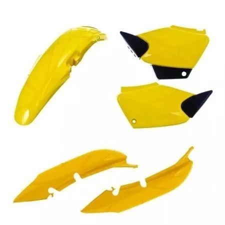 Kit Carenagem Moto Titan Cg125 2000 2002 2004 Amarelo