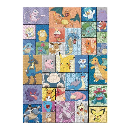 Rompecabezas Pokemon Collage Pikachu Mew Two Blindado