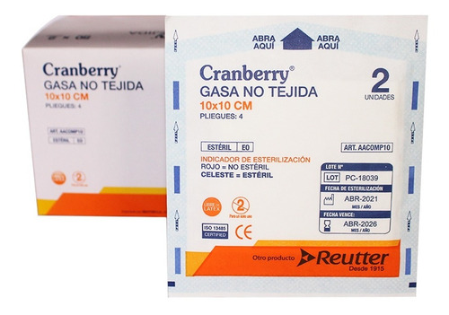 Imagen 4 de 5 de Gasa Estéril No Tejida, Tamaño 10x10 Cm -1 Caja De 50 Sobres