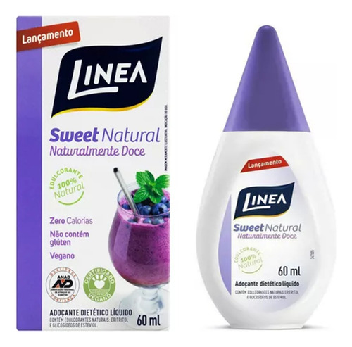 Adoçante Líquido Sweet Natural 60ml - Linea