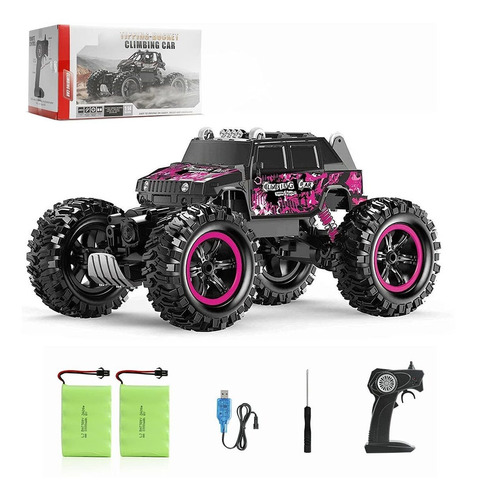 Carro A Control De Remoto , Camión Rc Rosa 4x4 Off-road  Crt