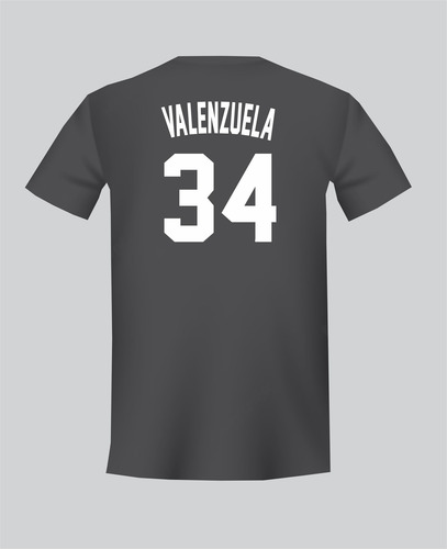 Playera Los Angeles Dodgers Beisbol Valenzuela Deporte
