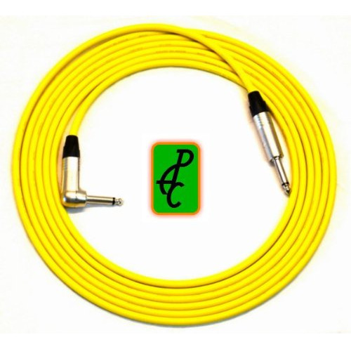 Cable Instrumento Canare 10 Pie Amarillo 1 4  Neutrik Ts St