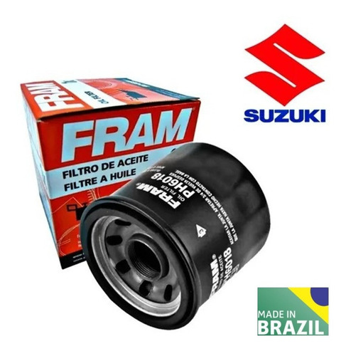 Filtro Óleo Fram Ph6018 Suzuki Sv650 Gladius Gsx650f Gsx750f