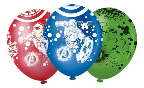 Balão Avengers Bexiga Premium P/ Festa Animated Infantil 12