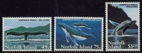 Fauna - Ballenas - Isla Norfolk - Serie Mint