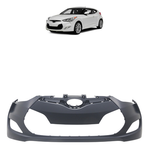 Parachoque Dianteiro Veloster 2012 2013 A 2016 Preto Liso