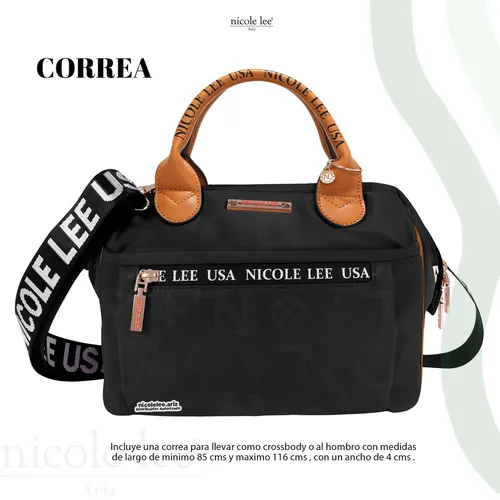 Bolsa nicole lee negra sale