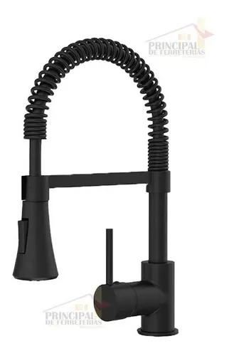 Mezclador Griferia Lavaplatos Flexible Negro Marca Klipen