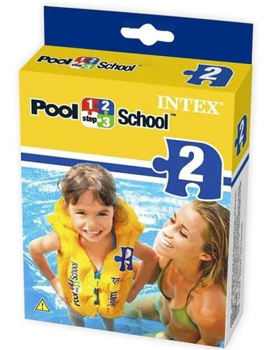 Imagen 4 de 5 de Chaleco Inflable Infantil Pileta C/ Broche Intex