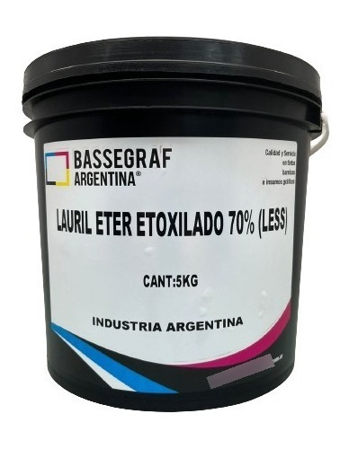 Lauril Eter Etoxilado 70%(less) X4kgs Bassegrafargentina S.a