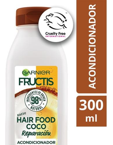Acondicionador Garnier Fructis Hair Food Coco Botella 300ml
