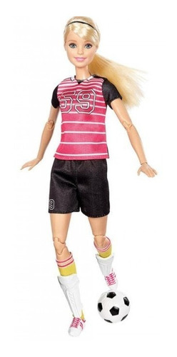 Muñeca Barbie Movimientos Deportivos Futbol Articulada Origi